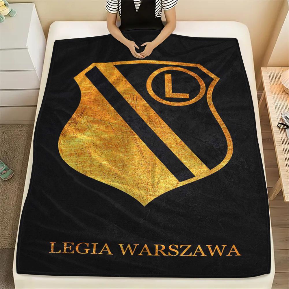 1pc Legia Warsaw Print Flannel Blanket, High quality Comfortable for All Seasons, Home Decor, Warmth and Comfort, Perfect for Christmas Gifts68
