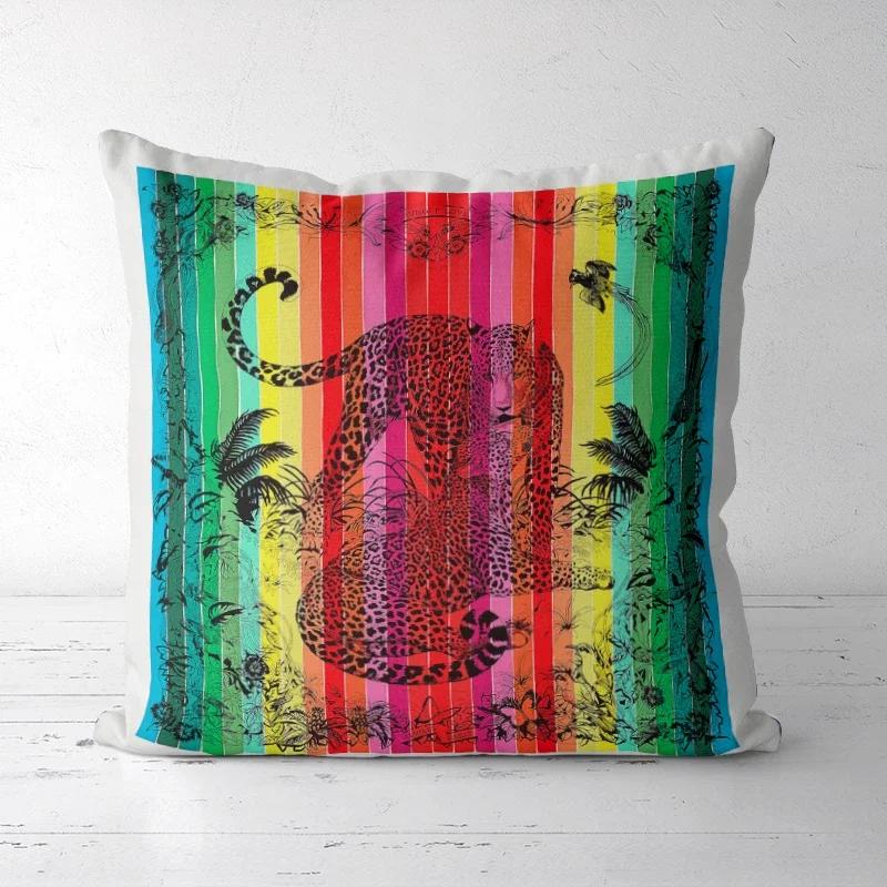 A Drop Shipping Printed Cushion Cover Decorative Pillowcases High-end Royal High Quality Thick Europe Rich Italy Design 28-#