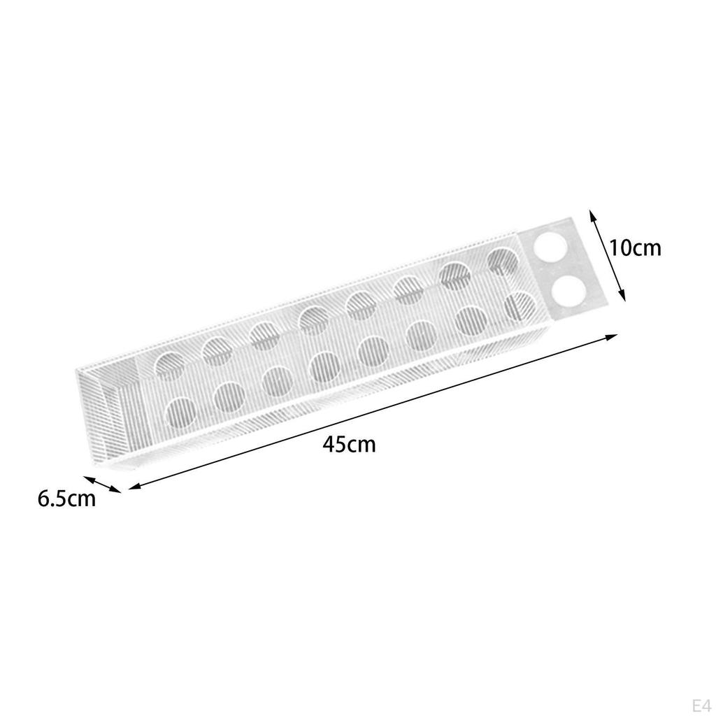 Acrylic Flower Vase 18 Holes Long Rectangle Vases Centerpieces Creative Photo Prop Flowers Holder