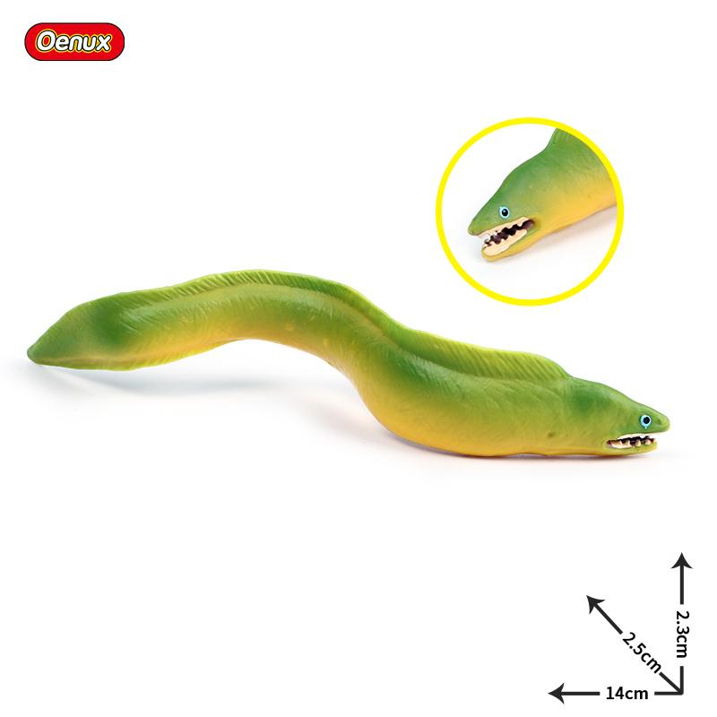 Oenux Undersea Marine Animals Moray Eel Simulation Sea Life Animal Conger Model Figurines Action Figures Learning Toy For Kids