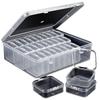 Multi-functional Transparent Dustproof Storage Box, Small Square, for Jewelry and Beads. Made of PP, Sealed for Home Use.