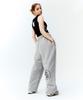 D.XO.H Circle Stack Logo Long Wide Pants [Grey]