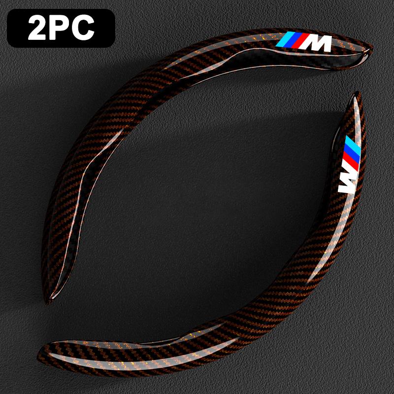 2pcs Car Steering Wheel Cover Non-Slip Protector Case For BMW 50th Anniversary M 3 4 5 7Series X1 X3 X4 X5 X6 X7 F10 F30 E46 E60