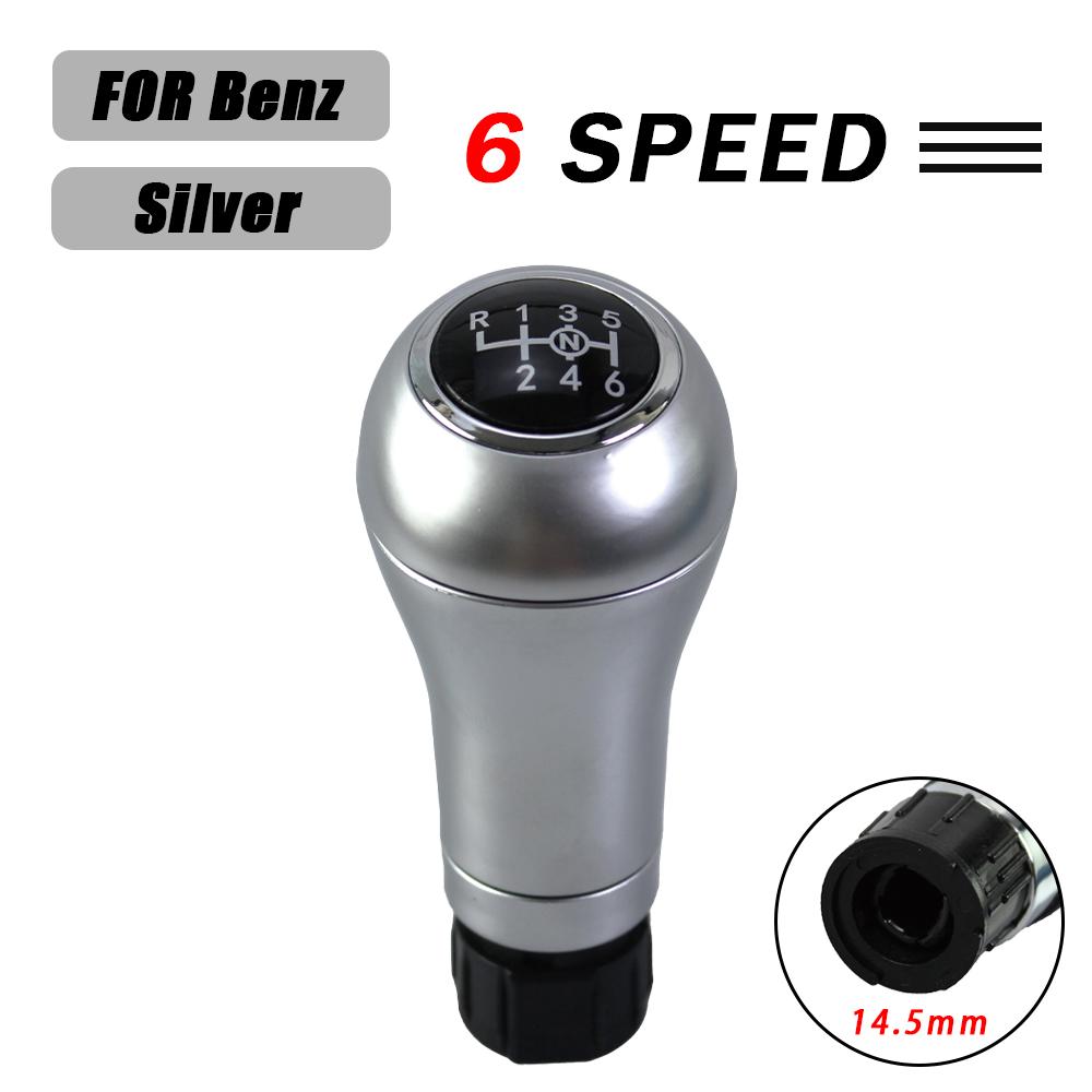 Manual 6 Speed Car Shift Gear Stick Knob For Mercedes/Benz W203 S203 CL203 W209 W204 C204 C63 C300 C250 W207 Gear Stick Knob