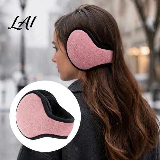 Breathable Thermal Ear Gear Foldable Winter Muffs for Men Women Fleece Warm Warmers Adjustable Windproof Covers Portable Outdoor Cold Weather