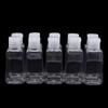 10Pcs 30/60Ml Trapezoidal Plastic Hand Sanitizer Bottles Dispenser Transparent Gel Reffillable Bottle Container With Filp Cap