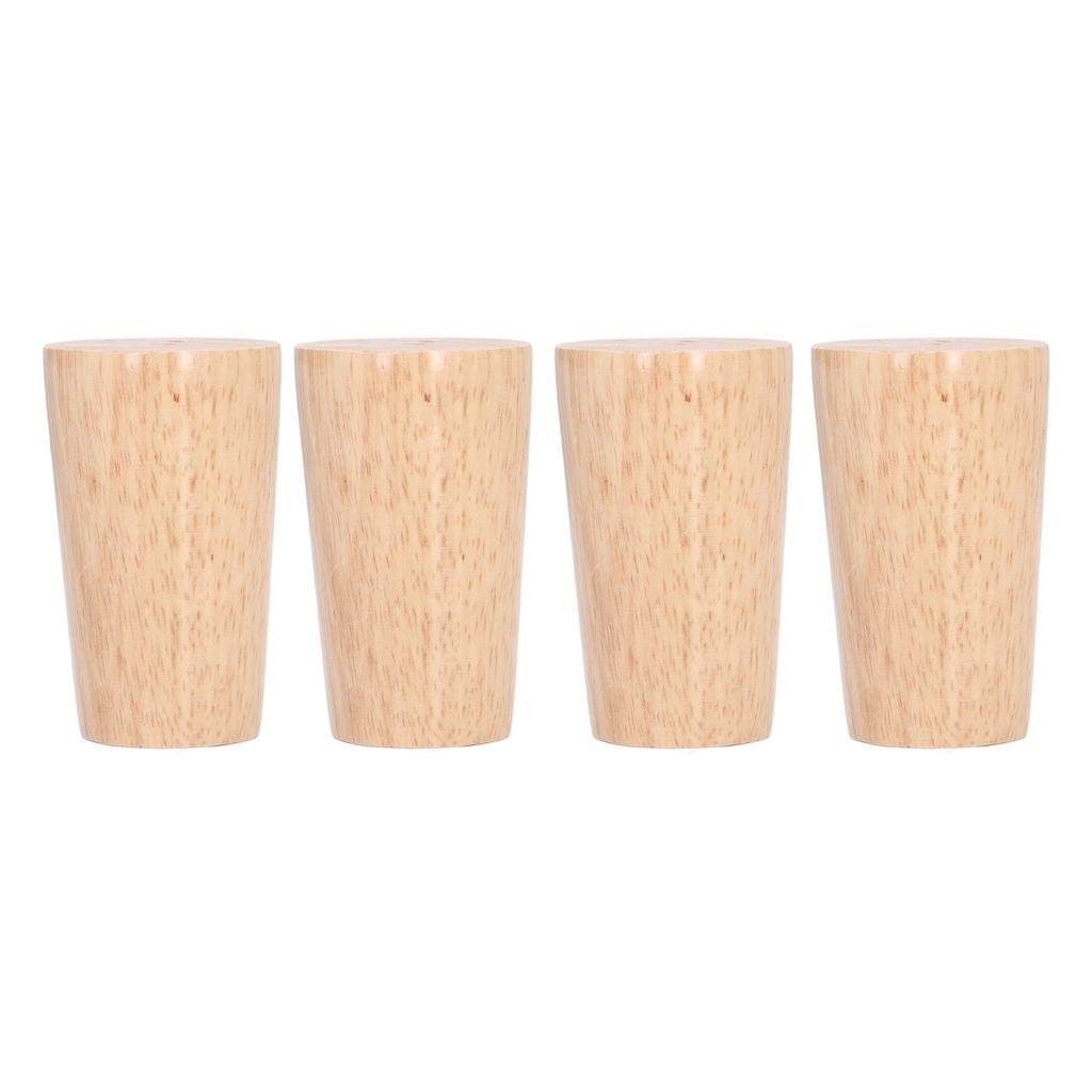 Furniture Legs Round Solid Wood Couch Sofa Table Legs Replacement for Armchair Cabinet Chair