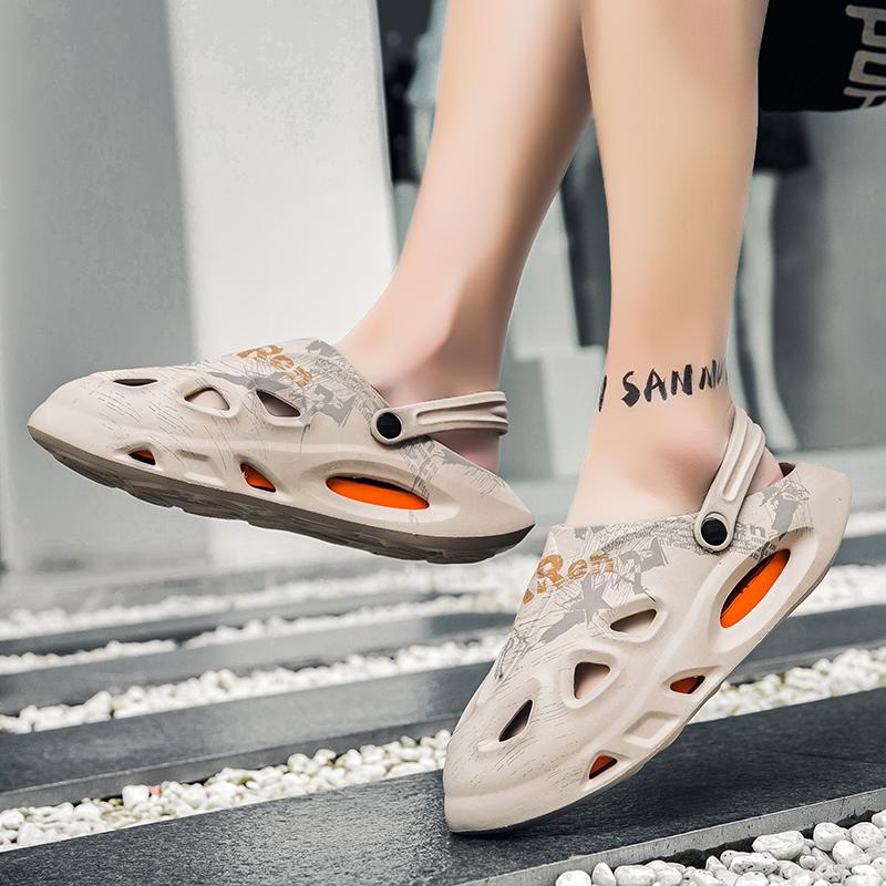 Fashion PARZIVAL Men Causal Summer Sandals EVA Garden Clogs Sandals Soft Hospital Shoes Men Slip On Beach Water Slippers Zapatos Hombre