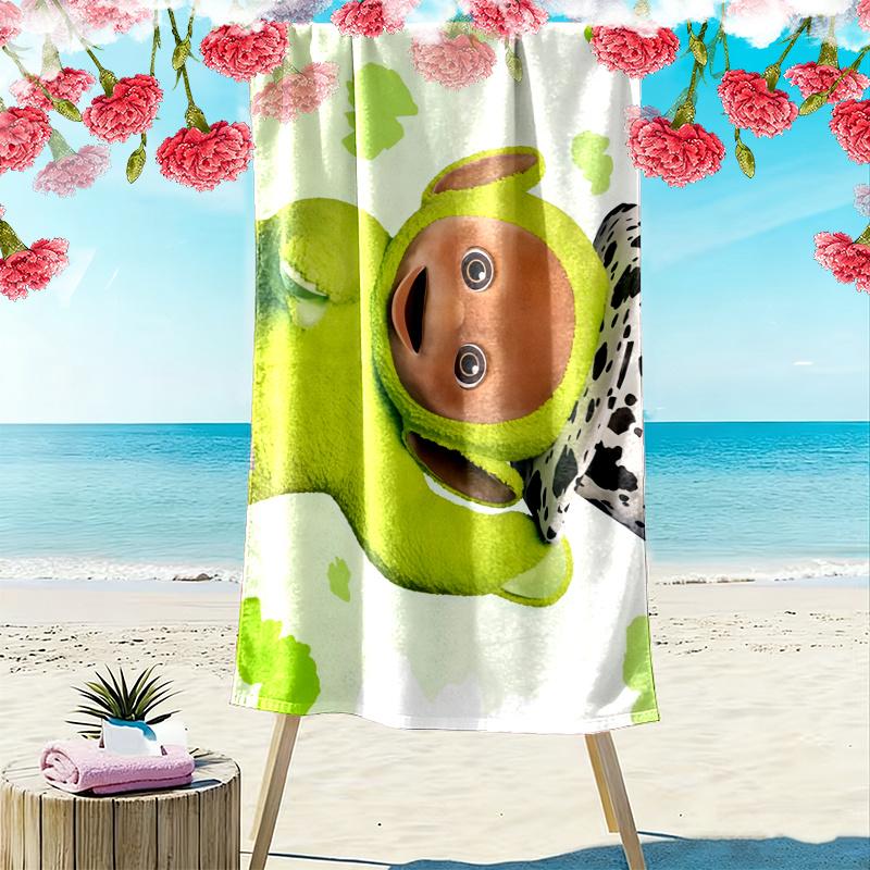 Dipsy Print Beach Towel, Large Soft Quick Dry Towel for Beach Camping Swimming