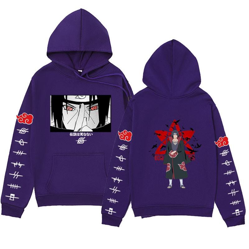 Mens Oversized Hooded Sweatshirt Anime Inspired Streetwear Winter Warm Cotton Blend Loose Fit