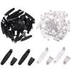 Plastic Keychain Clips Keychain Connectors Clear Flat Key Rings Split Id Badge Holder Strap Clips Office Credit Card
