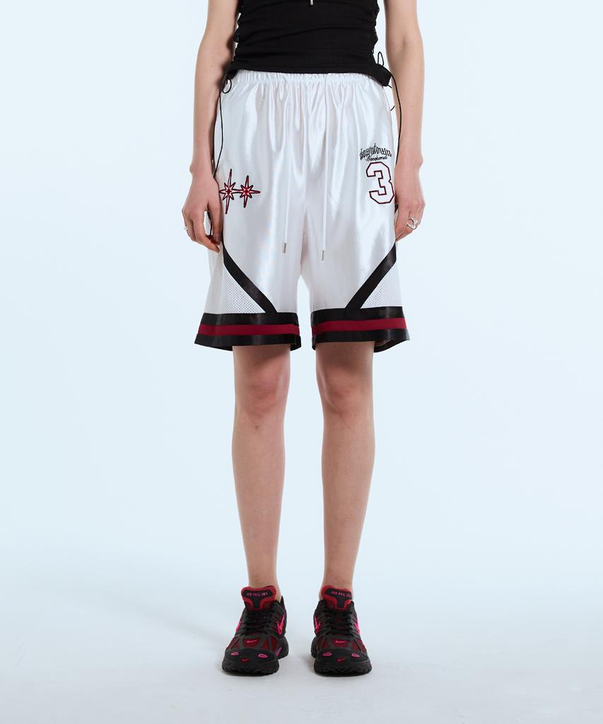 LARTIGENT L11 Big Number Shorts(White)