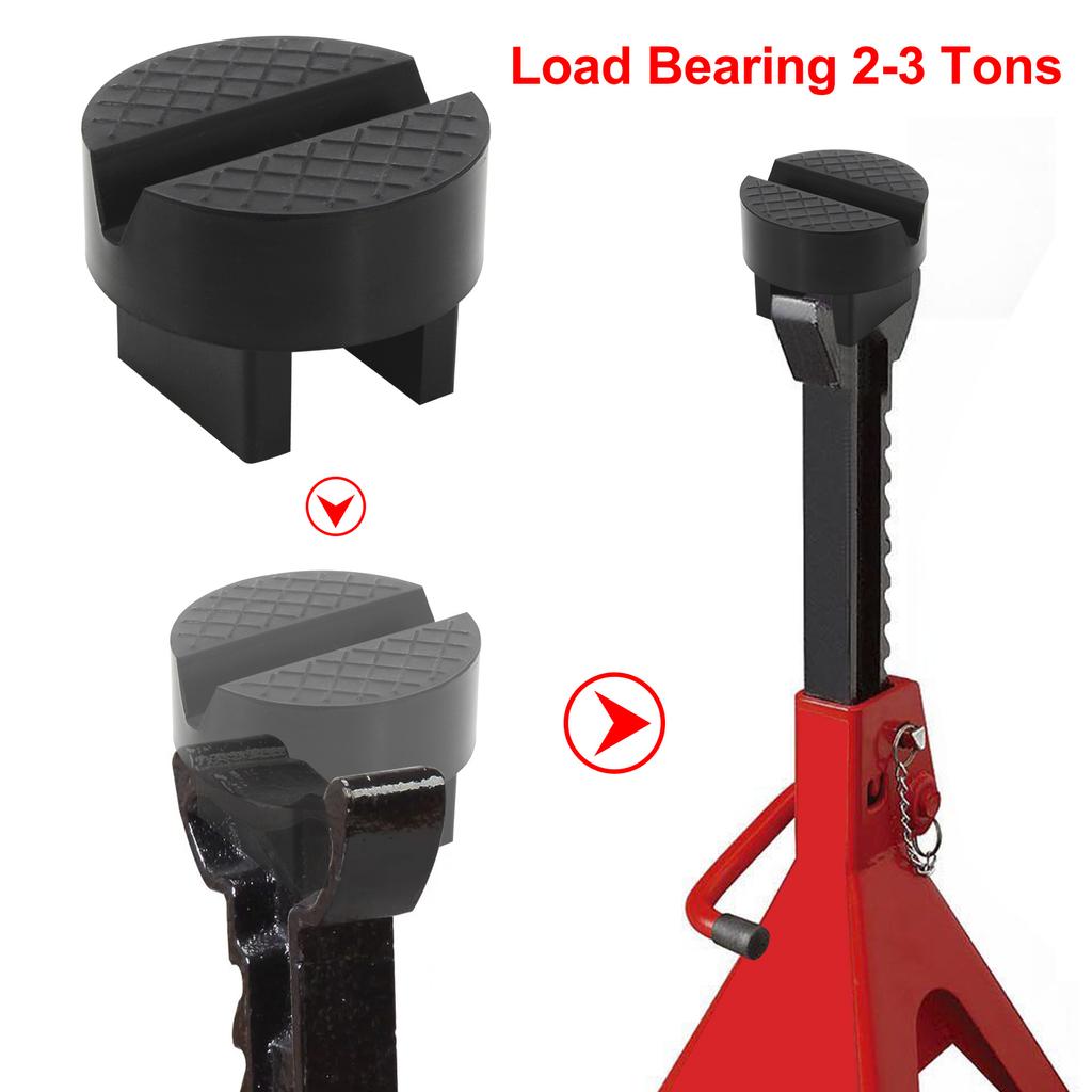 1PCS Jack Stand Pad Adapter Support Grip for Slotted Frame Rail Unique Design Protector Compatible for VW BMW Ford Nissan Toyota