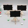 10Pcs Mini Vertical Wooden Blackboard Party and Wedding Desktop Message Board Festive Desktop Decoration Display Graffiti Board