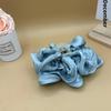 Soft Pleated Chiffon Flower Banana Hair Clips Anti Slip Holder Elegant Hair Clamp Women Daily Wedding Party Hair Accessories