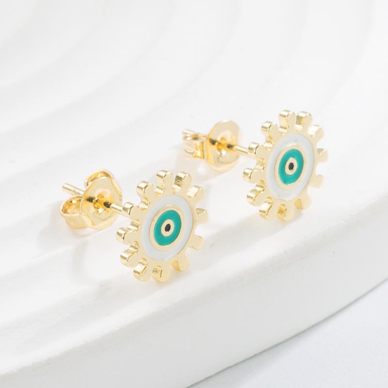 Women's Hoop Earring Bohemian O Shaped Creative Rice Beads Exaggerated Accessories Earrings