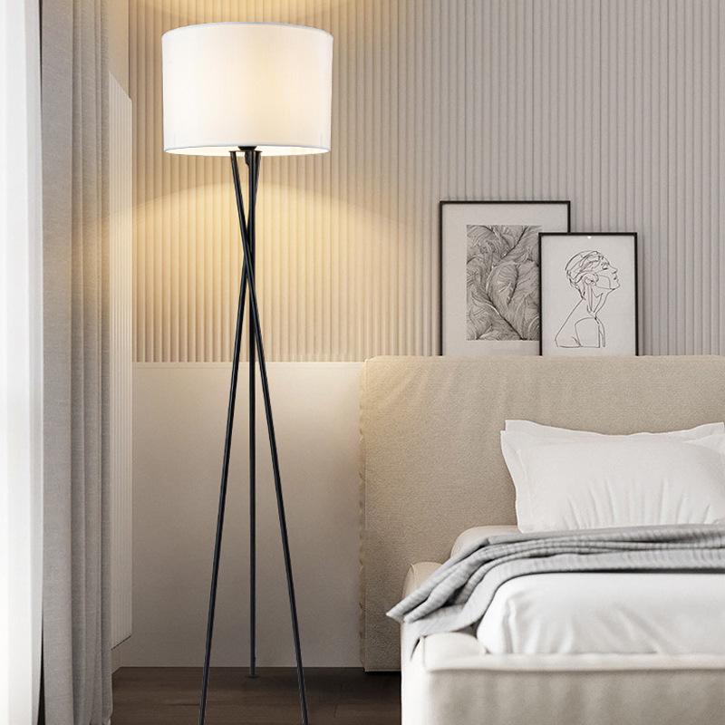 Nordic Modern Three-Legged Floor Lamp - Elegant Minimalist Lighting for Living Room, Bedroom, or Homestay.