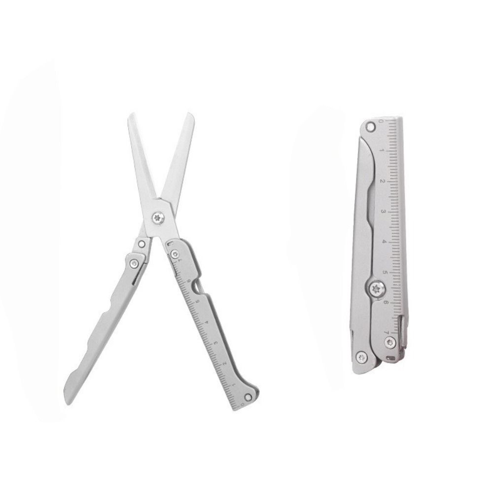 Anti-rust Folding Mini Scissors Stainless Steel Outdoor Scissors Equipment Small Scissors  Gadget