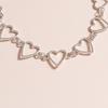 Romantic Heart Chains Chokers Necklace for Women Gold Silver Color Clavicle Chain Necklace Fashion Party Jewelry Gift