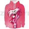 Harajuku Hazbin Streetwear 3D Print Hotel Men Clothing Hip-Hop High Street Sweatshirts Female Anime Hoodie Cosplay Costume Hoody