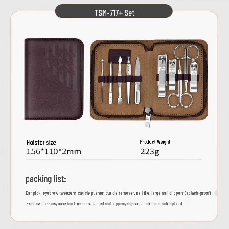 777 10-Piece Nail Clipper & Grooming Set