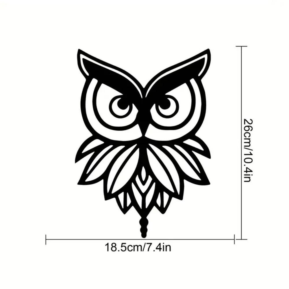 1pc Luxury Owl Wall Decor - Modern Metal Wall Hanging Art for Birthday Parties, Iron Crafts Room Decor & Outdoor Home Decoration