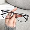 Harajuku Metal Square Frame Glasses  Women'S Retro Small Glasses Girls Japanese Glass Eyewear Decorative Anti-Blue Eyeglasses