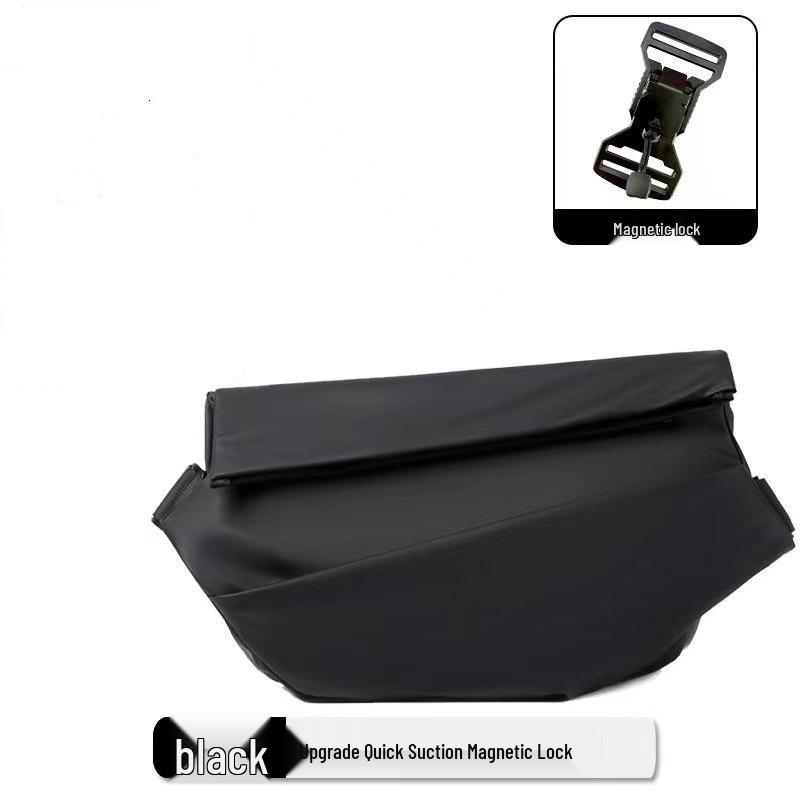 Herren Trendige Motorrad-Brusttasche mit großem Fassungsvermögen und Magnetverschluss