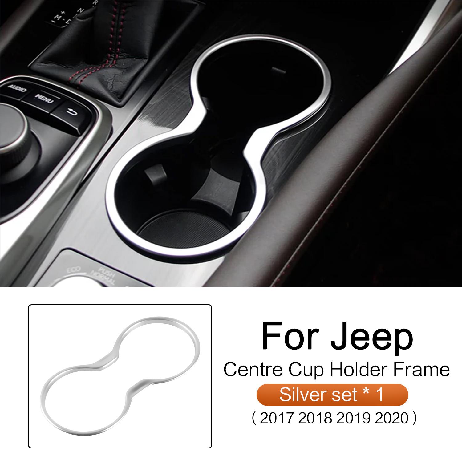 

Автомобильная наклейка для Jeep Compass 2017 2018, держатель для стакана с водой, крышка, наклейка, стильная