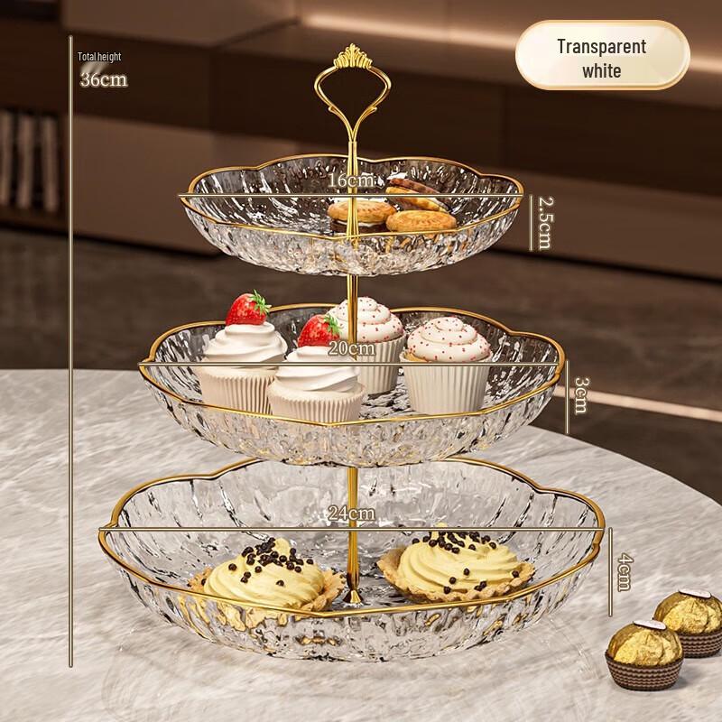 3-Tier Decorative Fruit & Dessert Plate