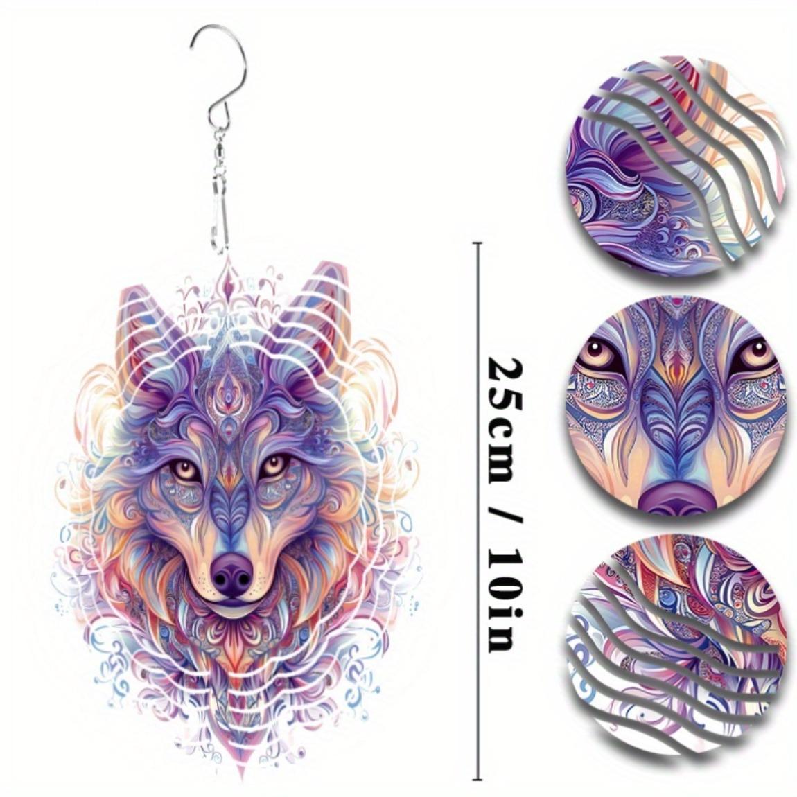 

10-дюймовый металлический ветряк на лисью тематику, уличный декор для сада, деревенская ветряная мельница для патио, двора, украшение на День благодарения, Рождество, праздник 01A