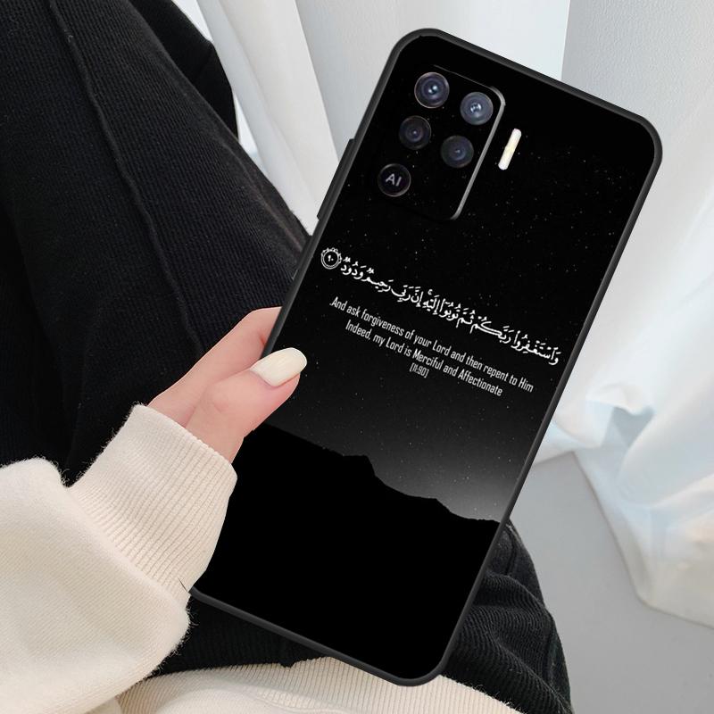 Muslim Surah Ikhlas Islamic Quotes Case For Oppo A54 A74 A94 A18 A57 A17 A77 A38 A58 A78 A98 A80 A60 A40 A96 A76 A16 A15 A5 Pro