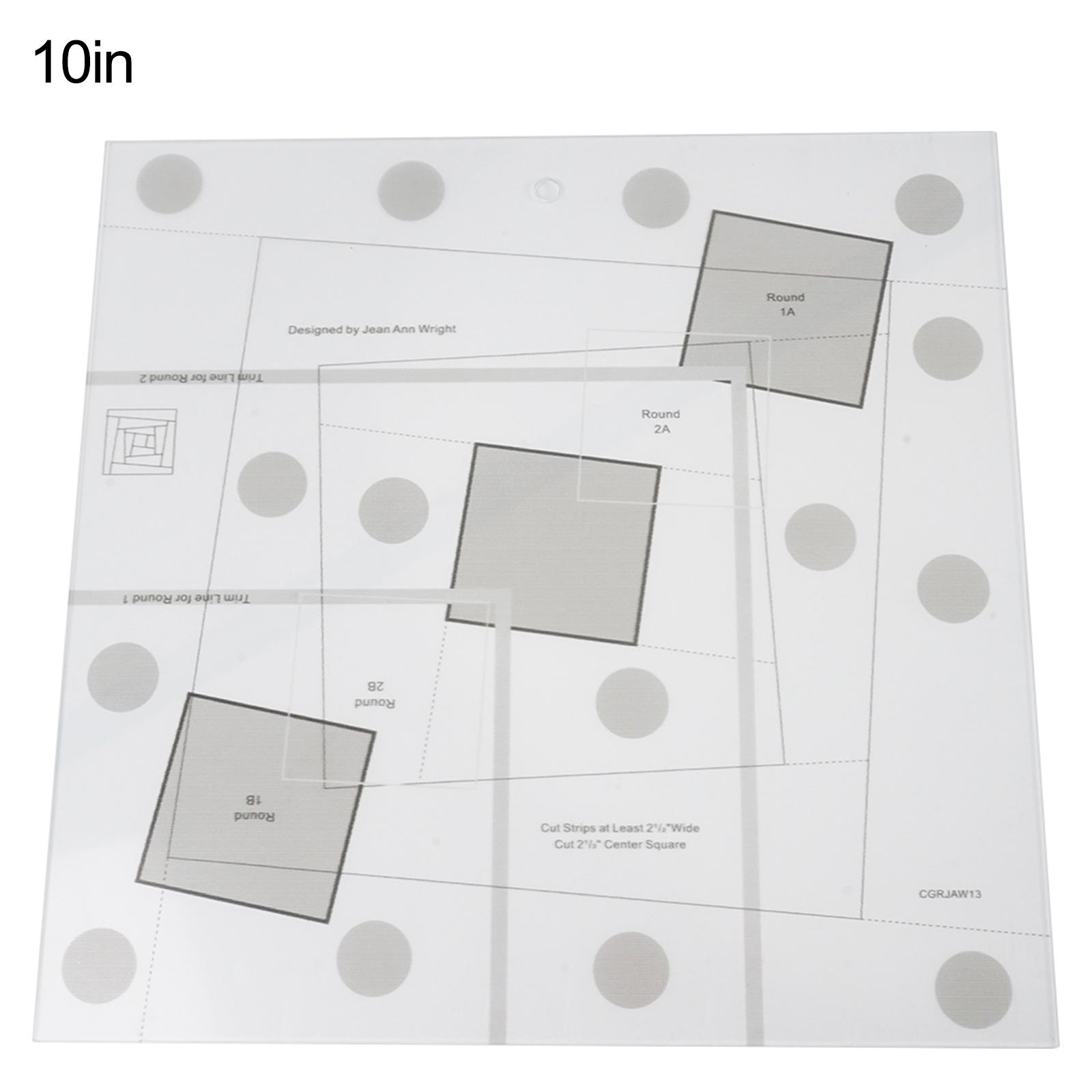 

Шаблон для квилтинга, линейка свободного движения, швейная линейка, прозрачная 10in