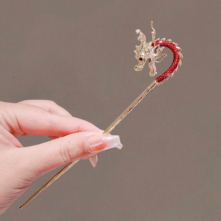 Four Seasons Chinese Tassel Hairpin: Ancient Style Hanfu with Fresh Pearl and Jiangnan Classical Cheongsam Hair Accessory