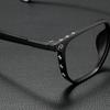 Fashion Black Frame Glasses Retro Square Anti-blue Light Flat Glasses Lightweight Non-Prescription Eyewear UV Protection Lenses