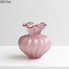 Floral Bud Glass Vase Hydroponics Plant Pot Table Decoration Flowers Arrangement Artificial Flower Vases Room Aesthetic Decor
