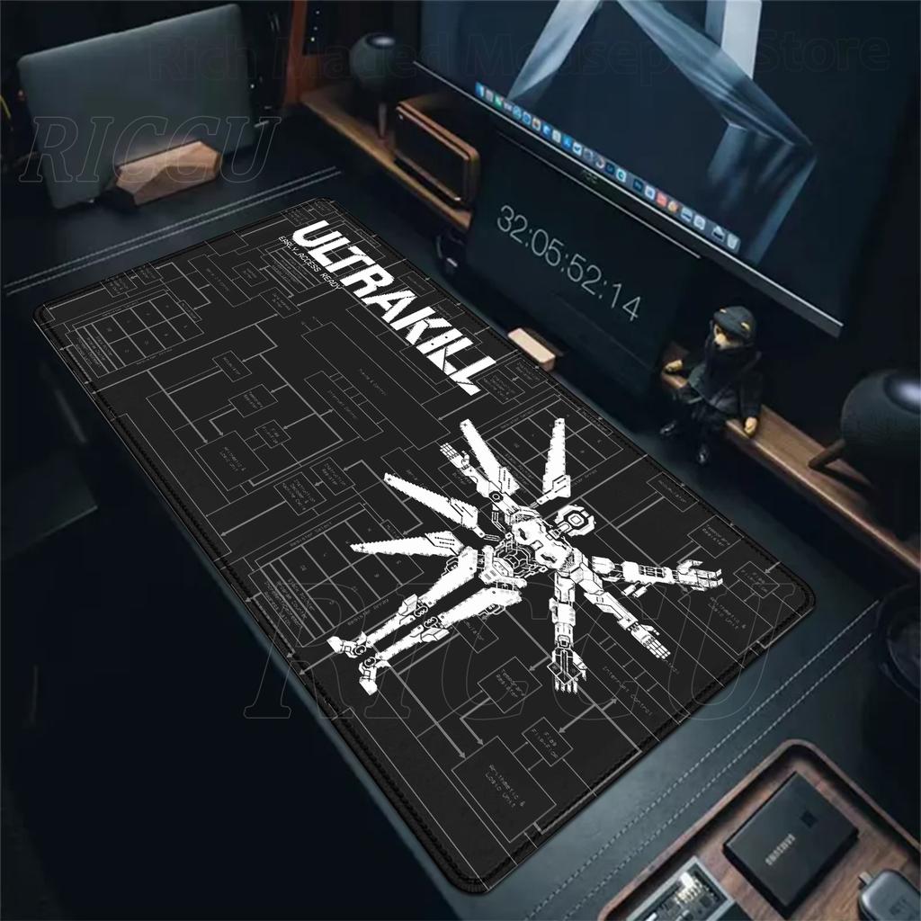 Tappetino per Mouse Sparatutto Retro Veloce ULTRAKILL Tappetino Mouse per Computer Tappetino Mouse per PC Gaming Tappetino Mouse Grande per Scrivania Ufficio Tappetino per Scrivania da Gamer