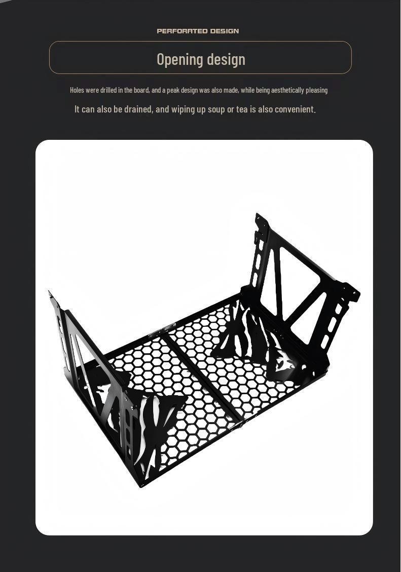 Ximai Outdoor Folding Shallow Rack: 3-4 Unit Camping Extension Base