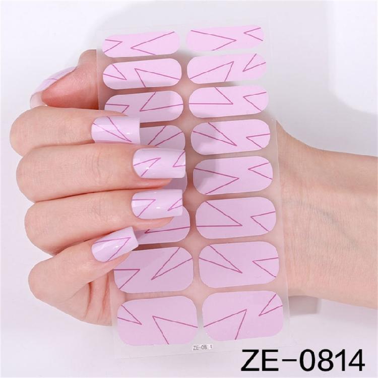 Gels Nail Sticker French Tip Nails Polish Strips Manicures Sticker Waterproof Gels Nail Wraps Gels Nail Strips
