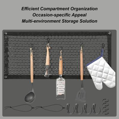 Automotive Cargo Nets Car Cargo Mesh Storage Pouch Auto Luggage Mesh Organizer For Truck SUV Pickup RV Van Sedan Offroad Camping