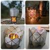Folding Camping Stove Windshield Stainless Steel Outdoor Cooking Stove Wind Guards Backpacking Alcohol Stove Windscreen