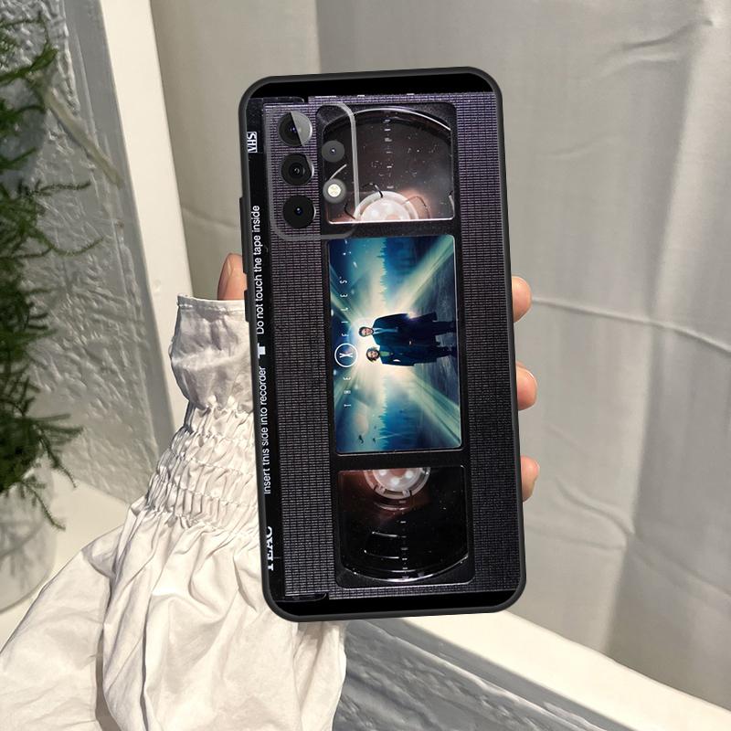 Retro etui na kasetę VHS dla Samsung Galaxy A16 A36 A56 A06 A13 A53 A33 A23 A55 A35 A17 A54 A34 A14 A52 A32 A15