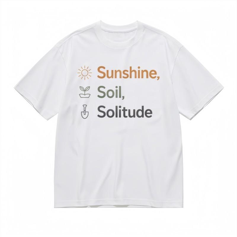 

Women s Plus Size Trend Classic T-Shirt Botanical Growth Process Printed Tee 3XL