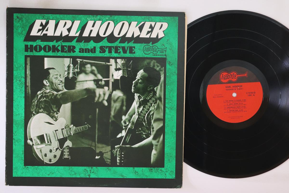 

LP Record EARL HOOKER Hooker N Steve 1051 ARHOOLIE 1975 US Blues Used