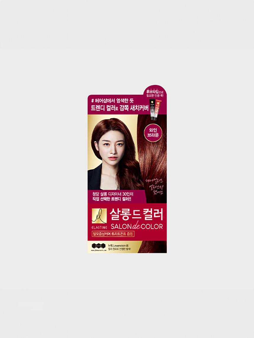 Elastine Salon de Color Hair Dye - Wine Brown 1ea