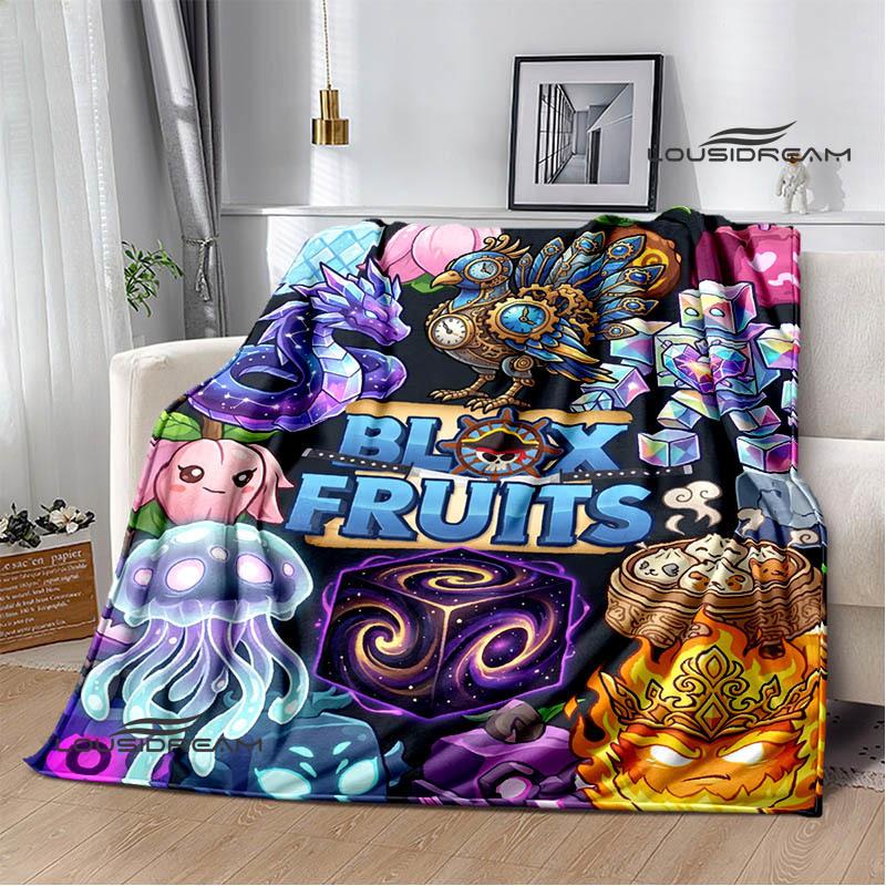 Coperta con stampa di frutti B-blox Coperta da picnic Coperte calde Coperta da esterno Coperte per letti domestici Regalo di compleanno