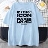 Paris-Hilton Infinite Icon T-shirt Cotton Short Sleeve Summer Tshirts Casual Women/Men High Quality Tee-shirt Graphic Print Tees