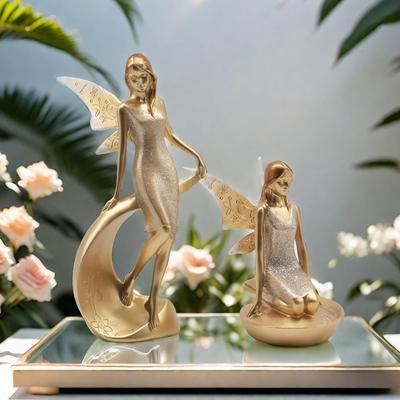 Neue Blumenfee Mädchen Ornamente Heim Wohnzimmer Schlafzimmer Dekoration TV-Schrank Schreibtisch Harz Handwerk