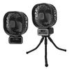Stroller Fan 3 Wind Speeds Auto Oscillating Portable Fan with Detachable Flexible Tripod and Night Light