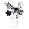 7Pcs/set Jungle Party Theme Foil Balloons Kids Birthday Party Decoration Zebra Giraffe Cute Animals Ball Air Globos Toys Gifts